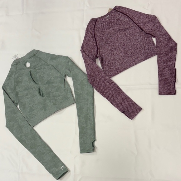 Gymshark Sage Green Long Sleeve Top - Picture 6 of 9